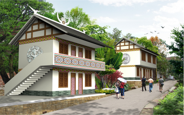 灵峰苗寨村落风貌改造建筑设计