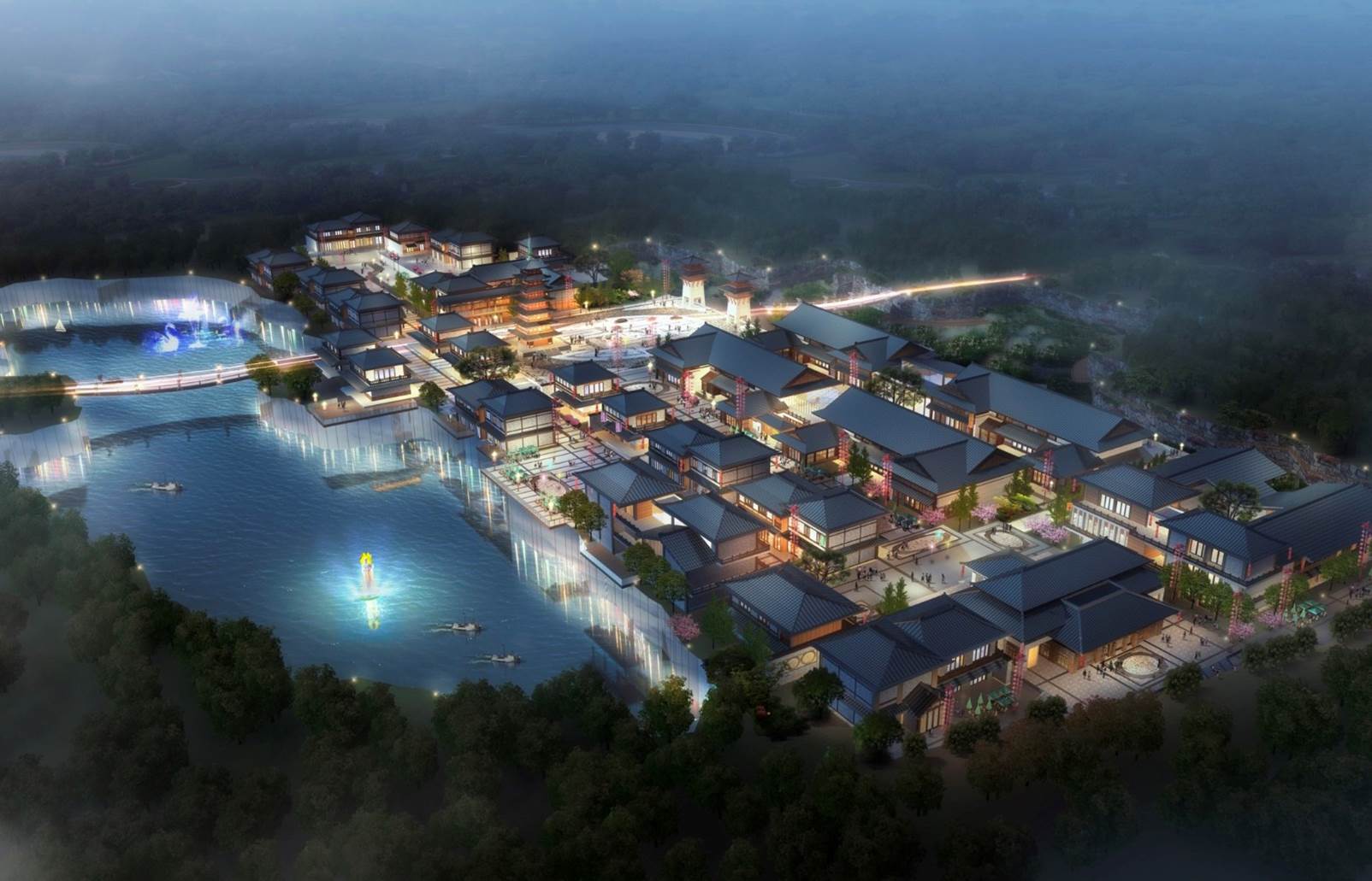 山东莒县浮来山旅游度假区启动区建筑景观设计